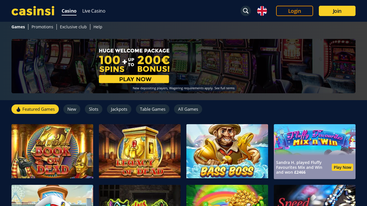 Casinsi review Screenshot Casinsi review Screenshot