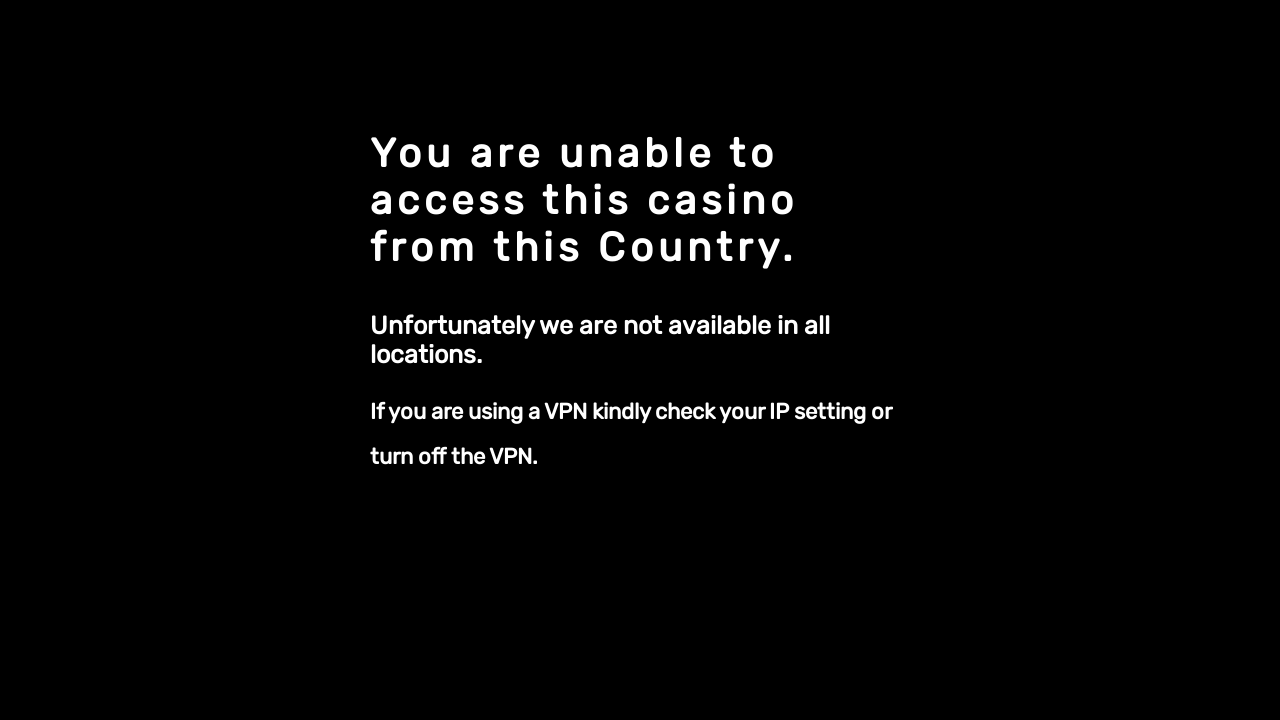 Spin Casino review Screenshot