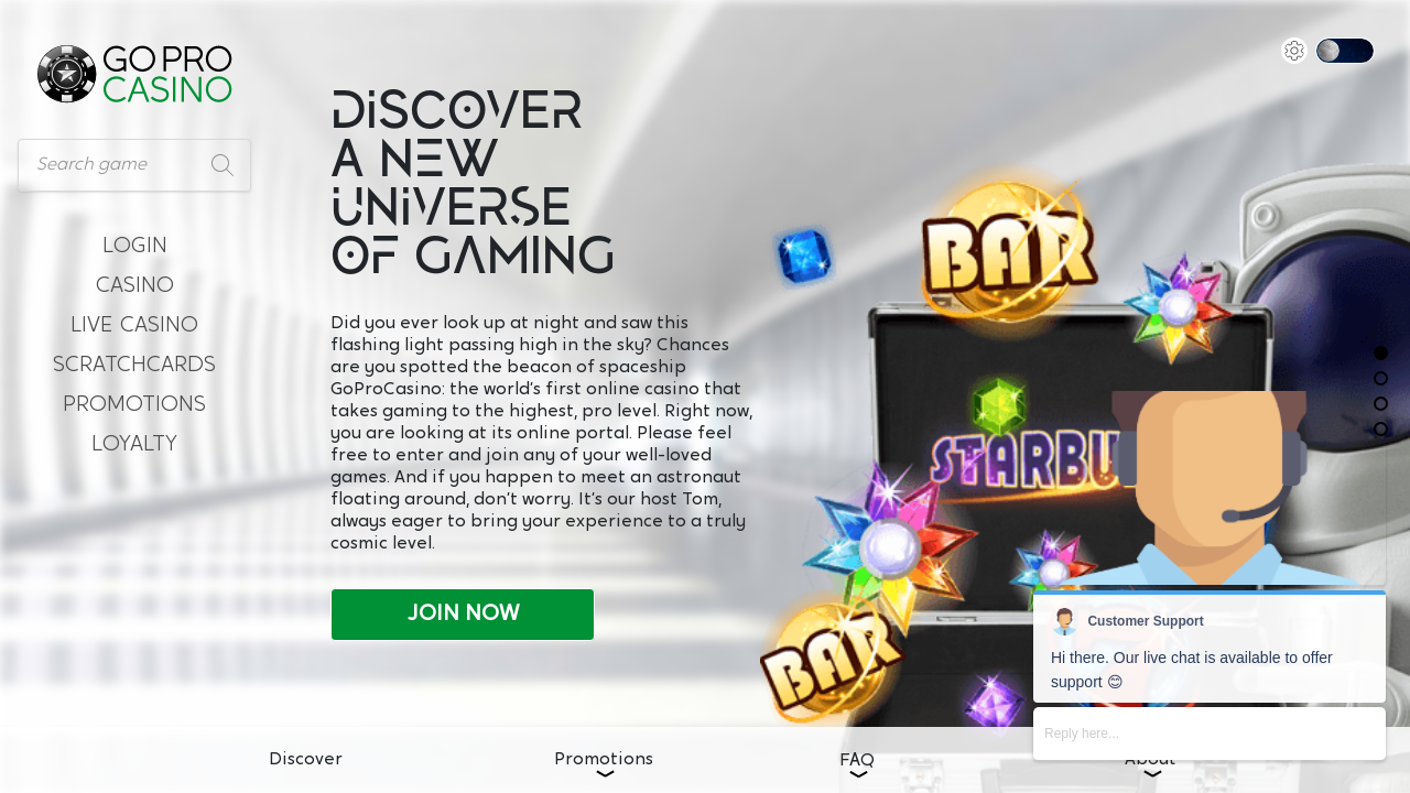 GoPro Casino review Screenshot GoPro Casino review Screenshot