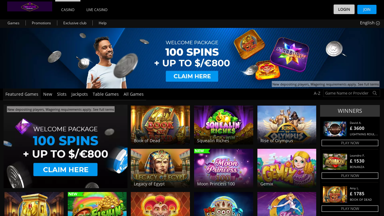 Fortune Jackpots review Screenshot Fortune Jackpots review Screenshot