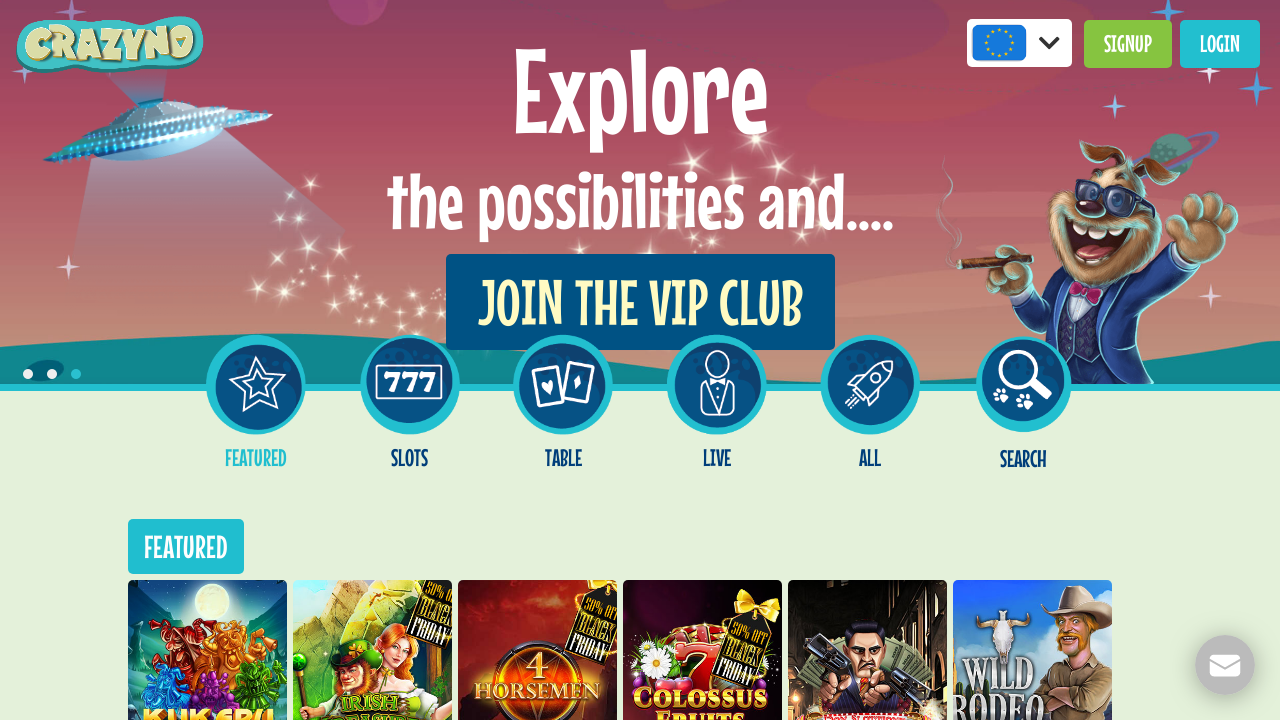 Crazyno Casino review Screenshot Crazyno Casino review Screenshot