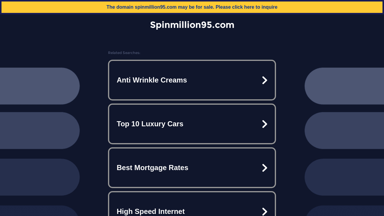 Spin Million review Screenshot Spin Million review Screenshot