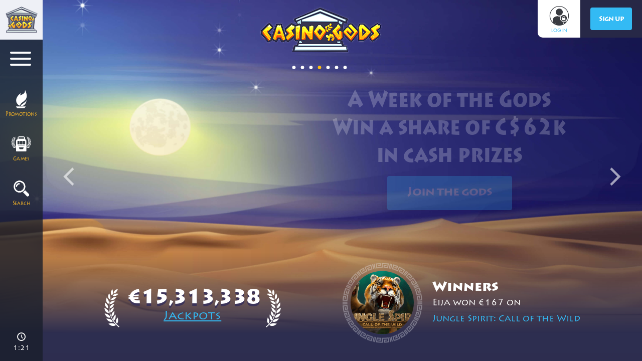 Casino Gods review Screenshot Casino Gods review Screenshot