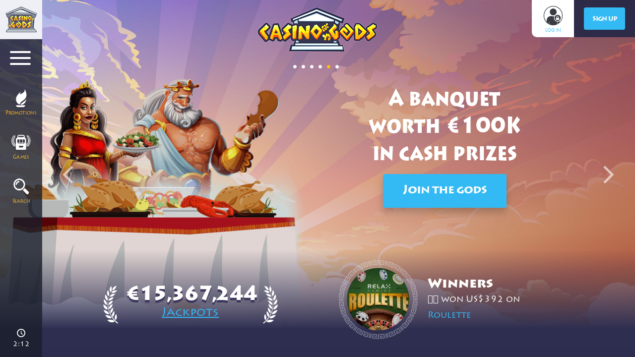 Casino Gods review Screenshot Casino Gods review Screenshot