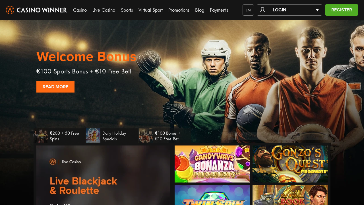 Casino Winner review Screenshot Casino Winner review Screenshot