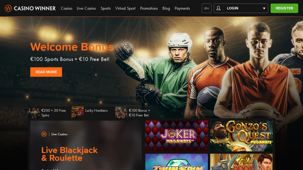 Casino Winner review Screenshot Casino Winner review Screenshot