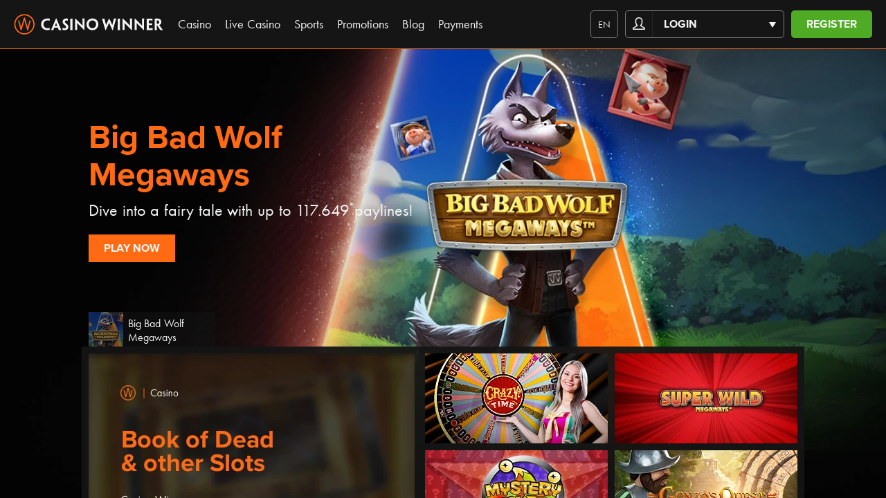 Casino Winner review Screenshot Casino Winner review Screenshot