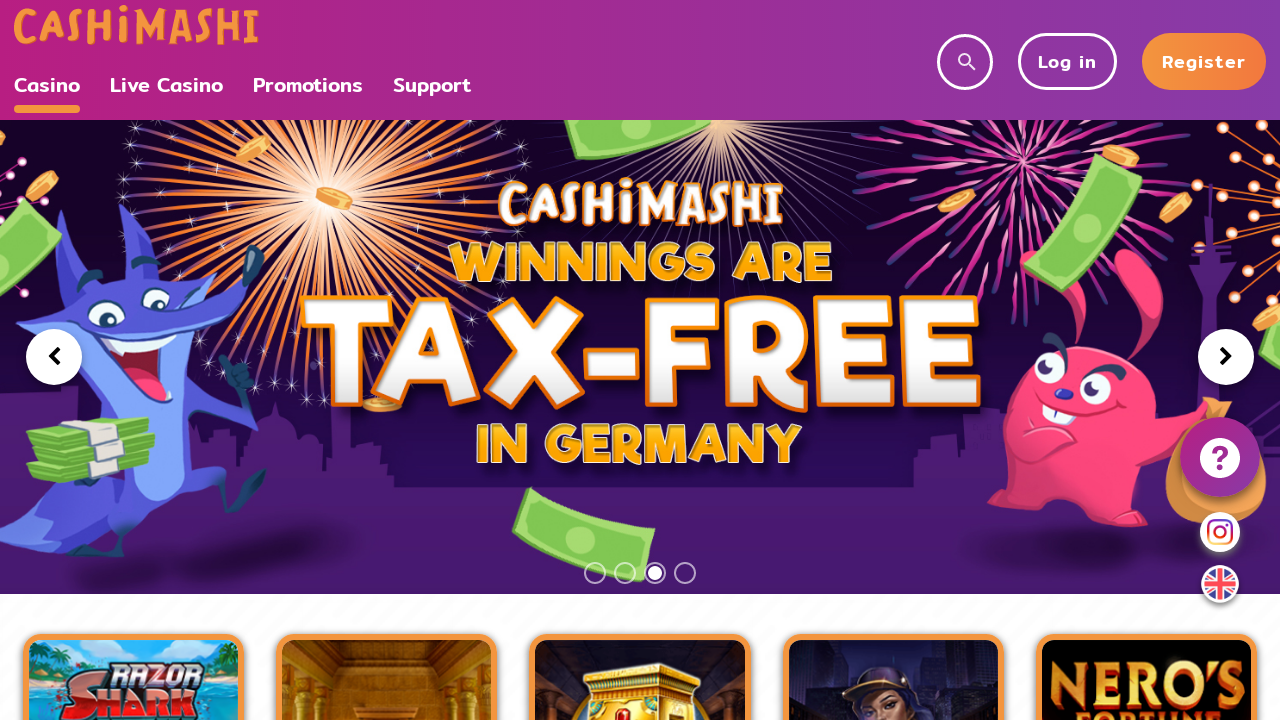 Cashimashi Casino review Screenshot Cashimashi Casino review Screenshot