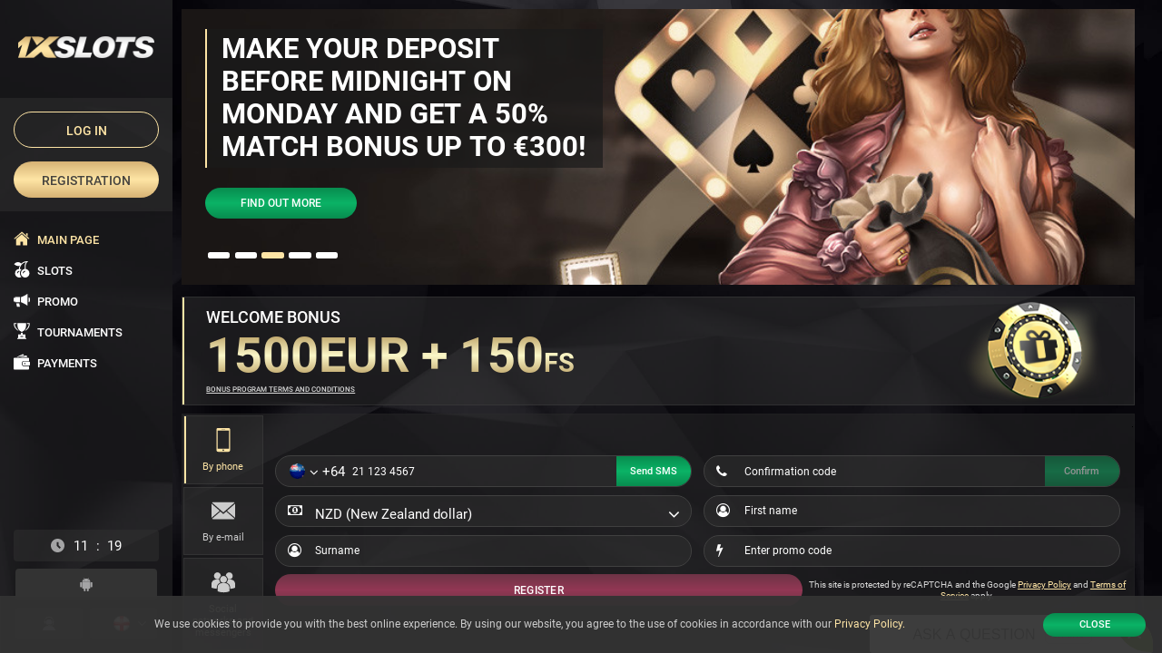 1xSlots Casino review Screenshot 1xSlots Casino review Screenshot
