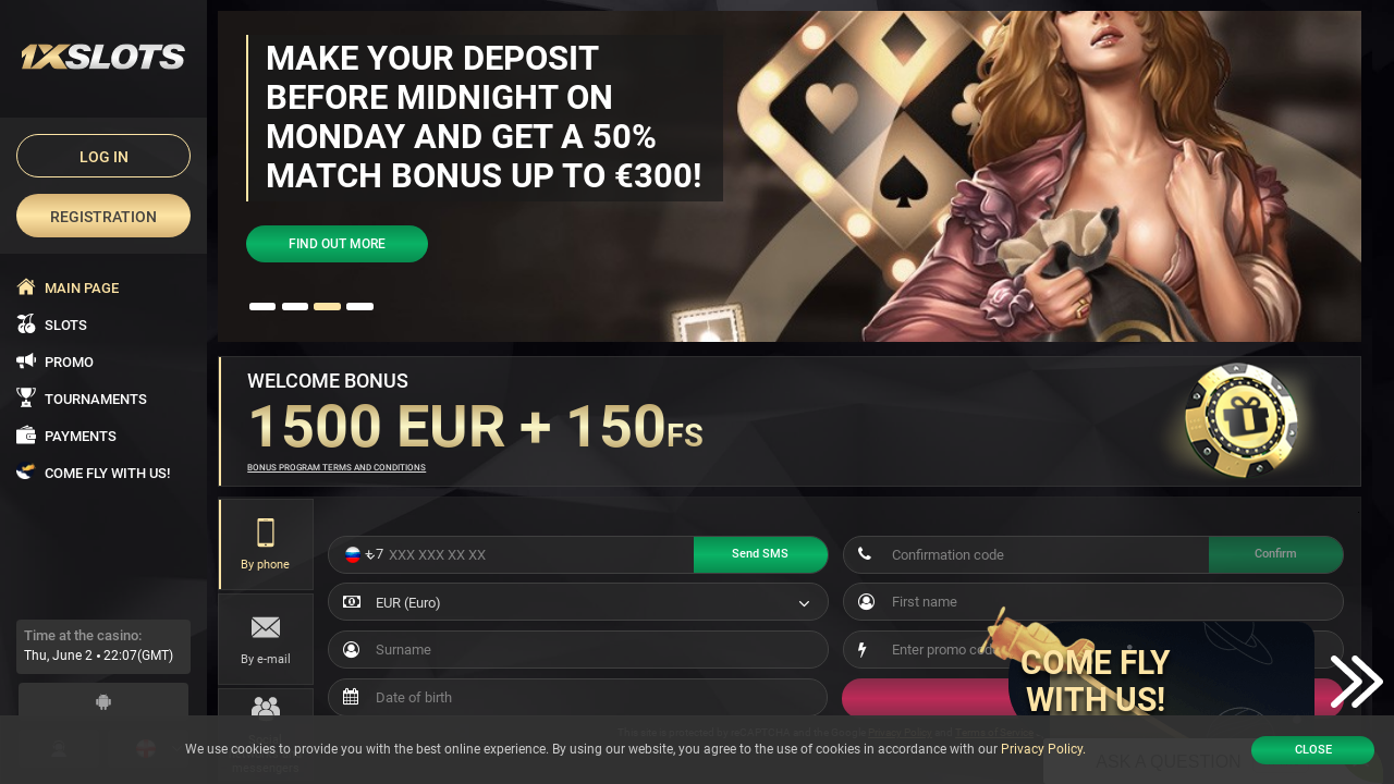 1xSlots Casino review Screenshot 1xSlots Casino review Screenshot