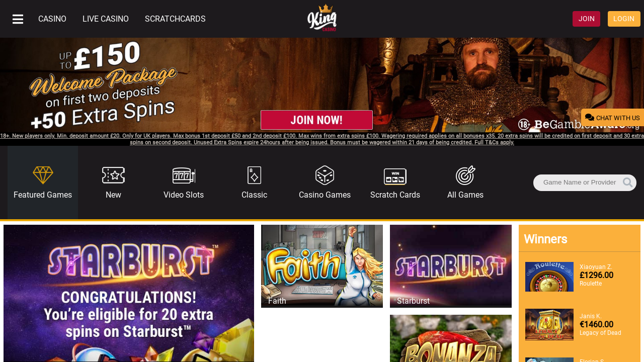 King Casino review Screenshot King Casino review Screenshot