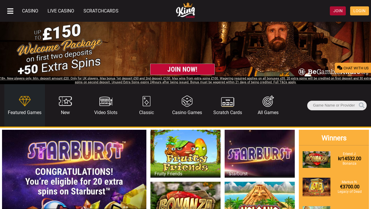 King Casino review Screenshot King Casino review Screenshot