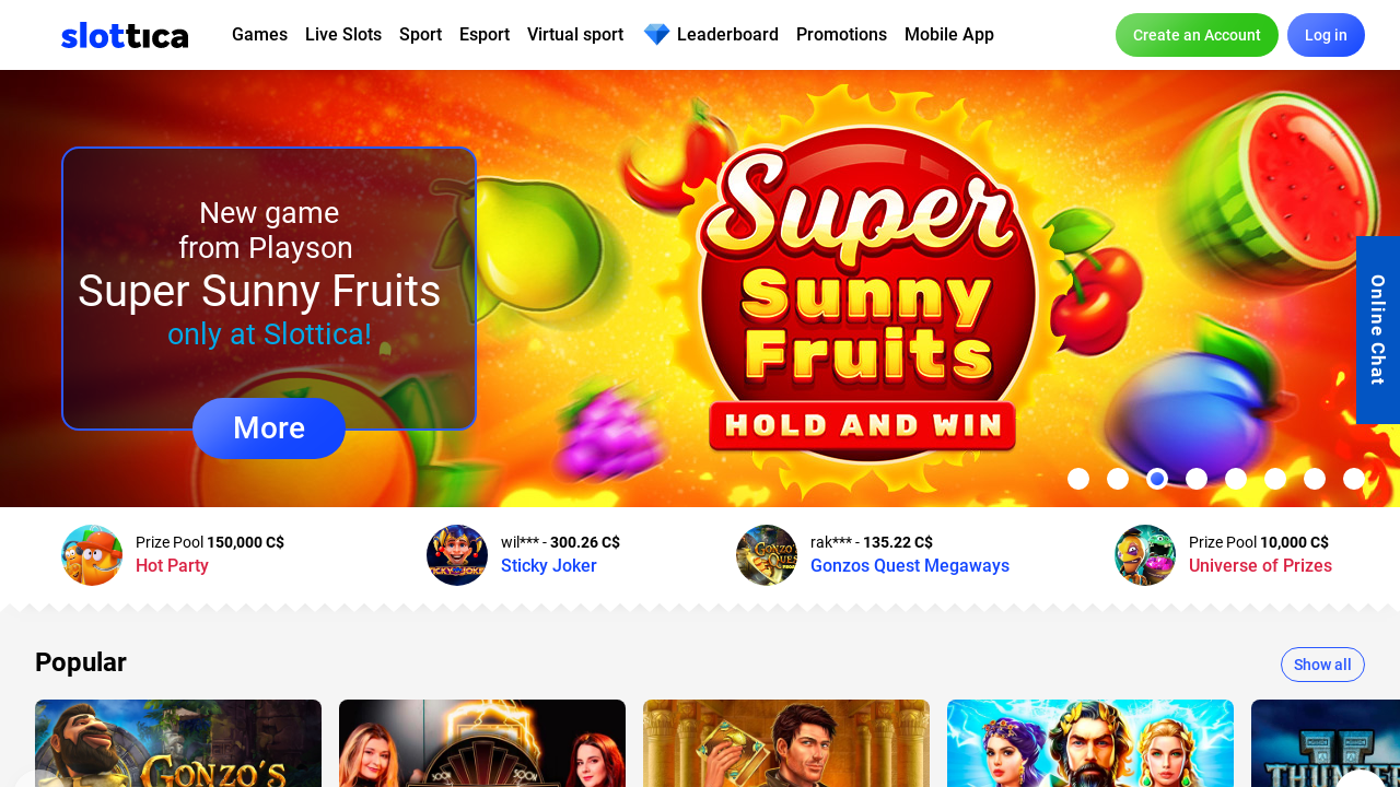 Slottica Casino review Screenshot Slottica Casino review Screenshot