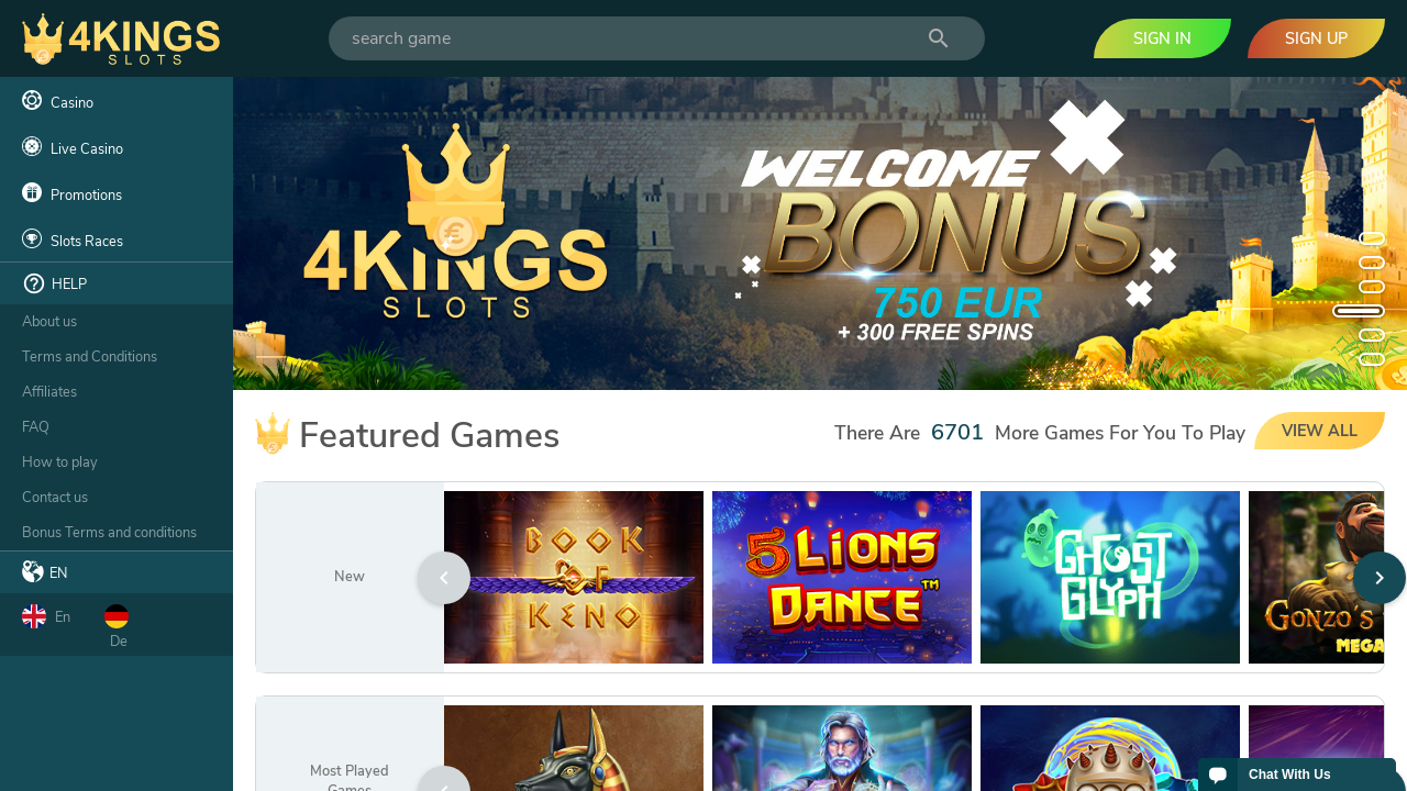 4King Slots review Screenshot 4King Slots review Screenshot