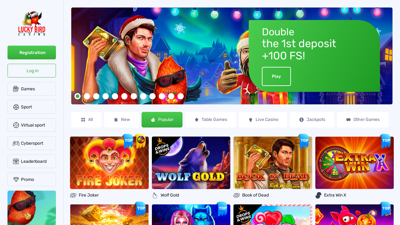 Lucky Bird Casino review Screenshot Lucky Bird Casino review Screenshot