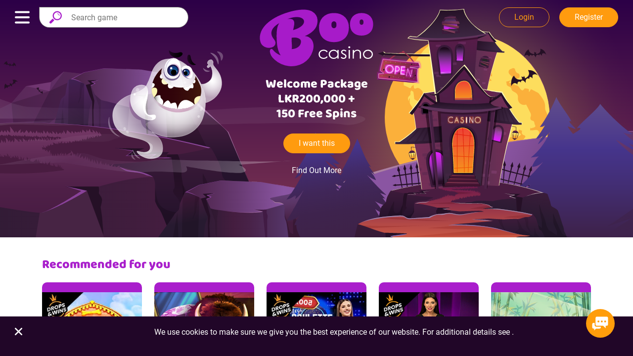 BooCasino review Screenshot BooCasino review Screenshot