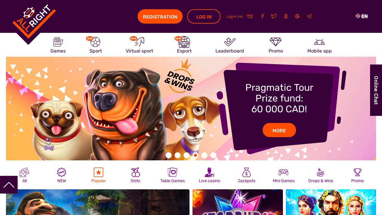 All Right Casino review Screenshot All Right Casino review Screenshot