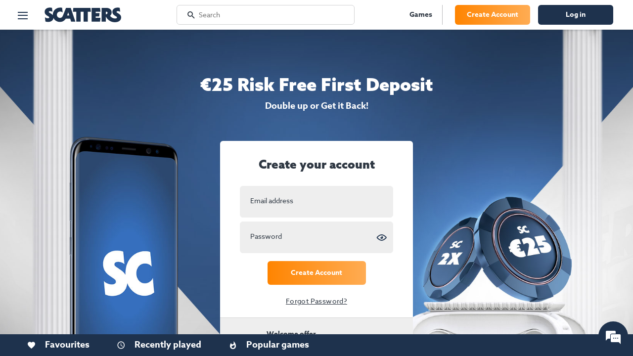 Scatters Casino review Screenshot Scatters Casino review Screenshot