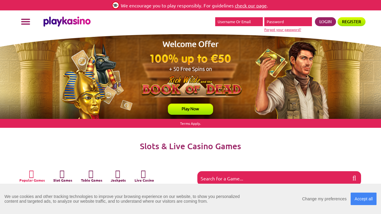 PlayKasino review Screenshot PlayKasino review Screenshot