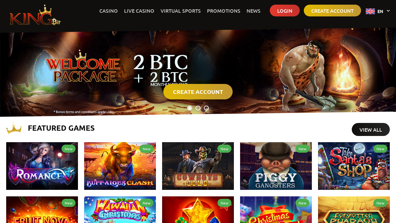 KingBit Casino review Screenshot KingBit Casino review Screenshot