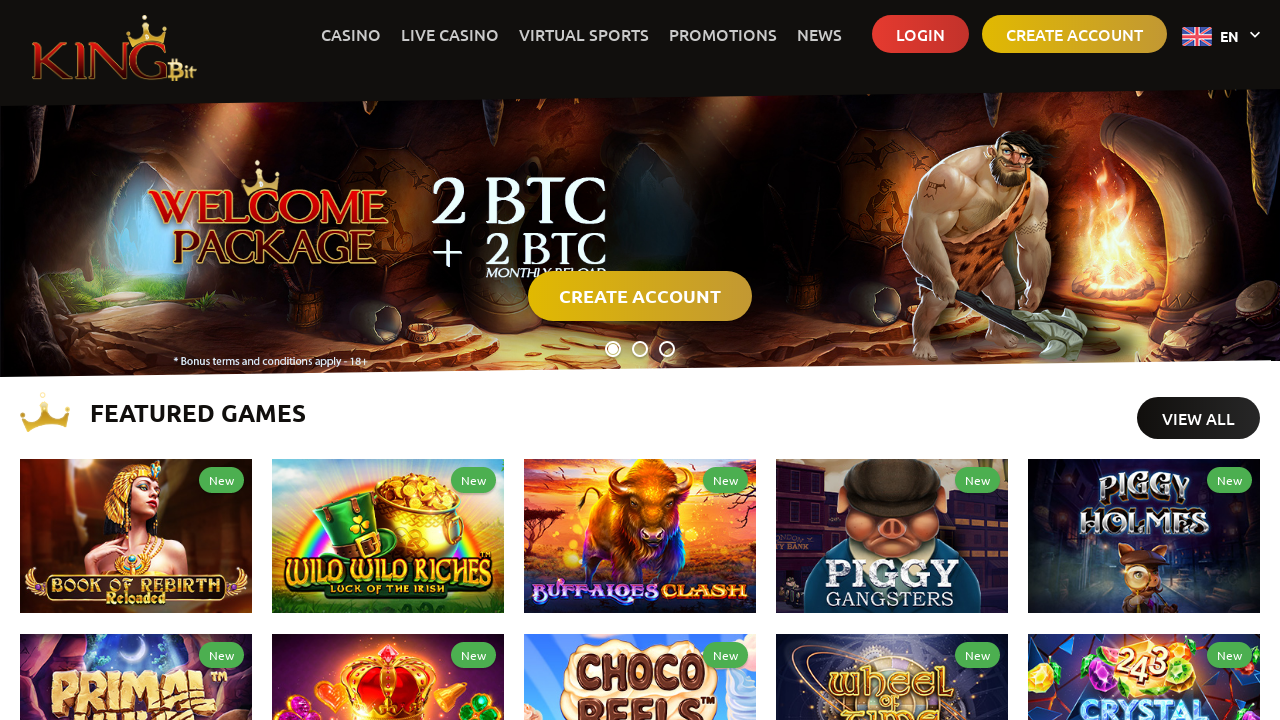 KingBit Casino review Screenshot KingBit Casino review Screenshot