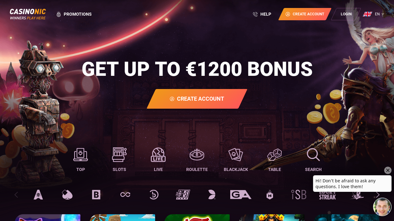 Casinonic review Screenshot Casinonic review Screenshot