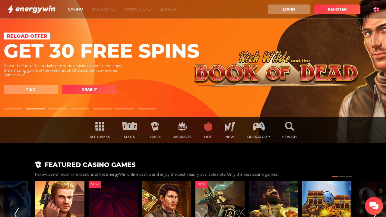 EnergyWin Casino review Screenshot EnergyWin Casino review Screenshot
