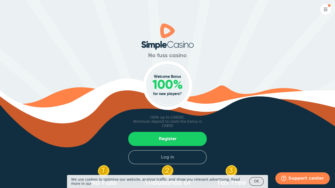 Simple Casino review Screenshot Simple Casino review Screenshot