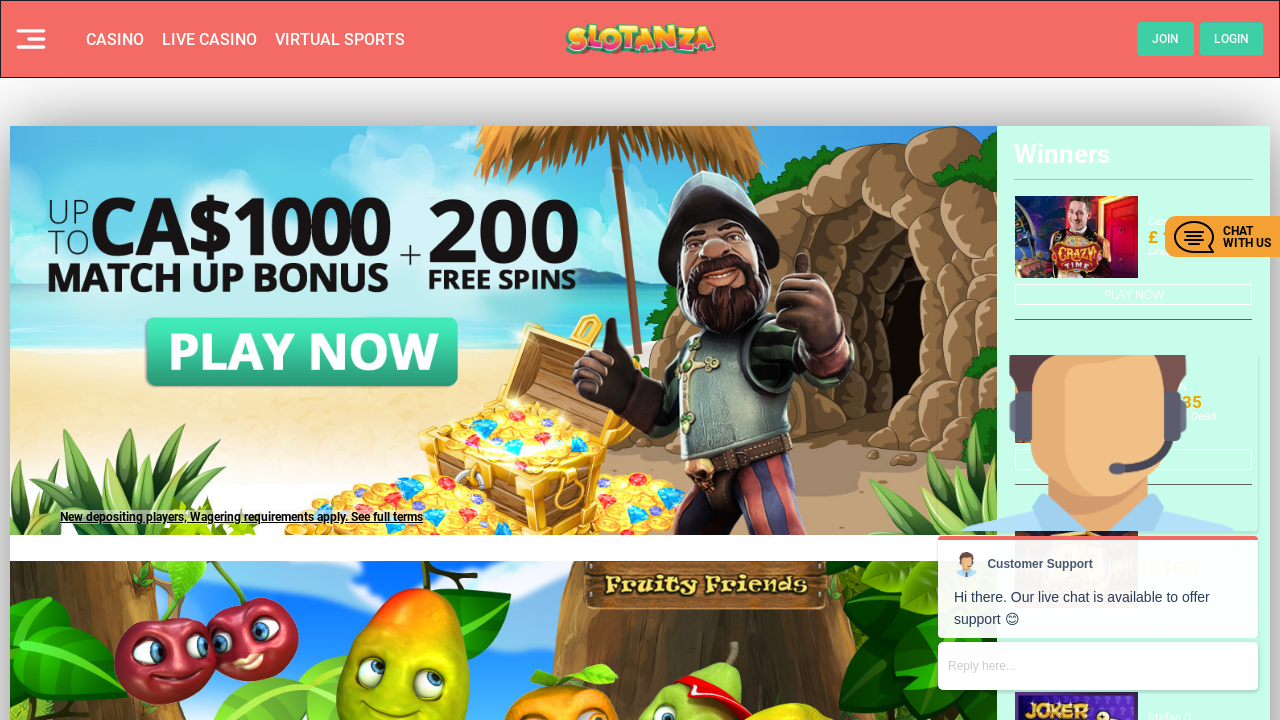 Slotanza review Screenshot Slotanza review Screenshot