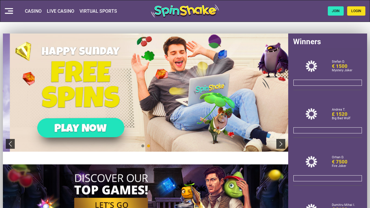 SpinShake review Screenshot SpinShake review Screenshot