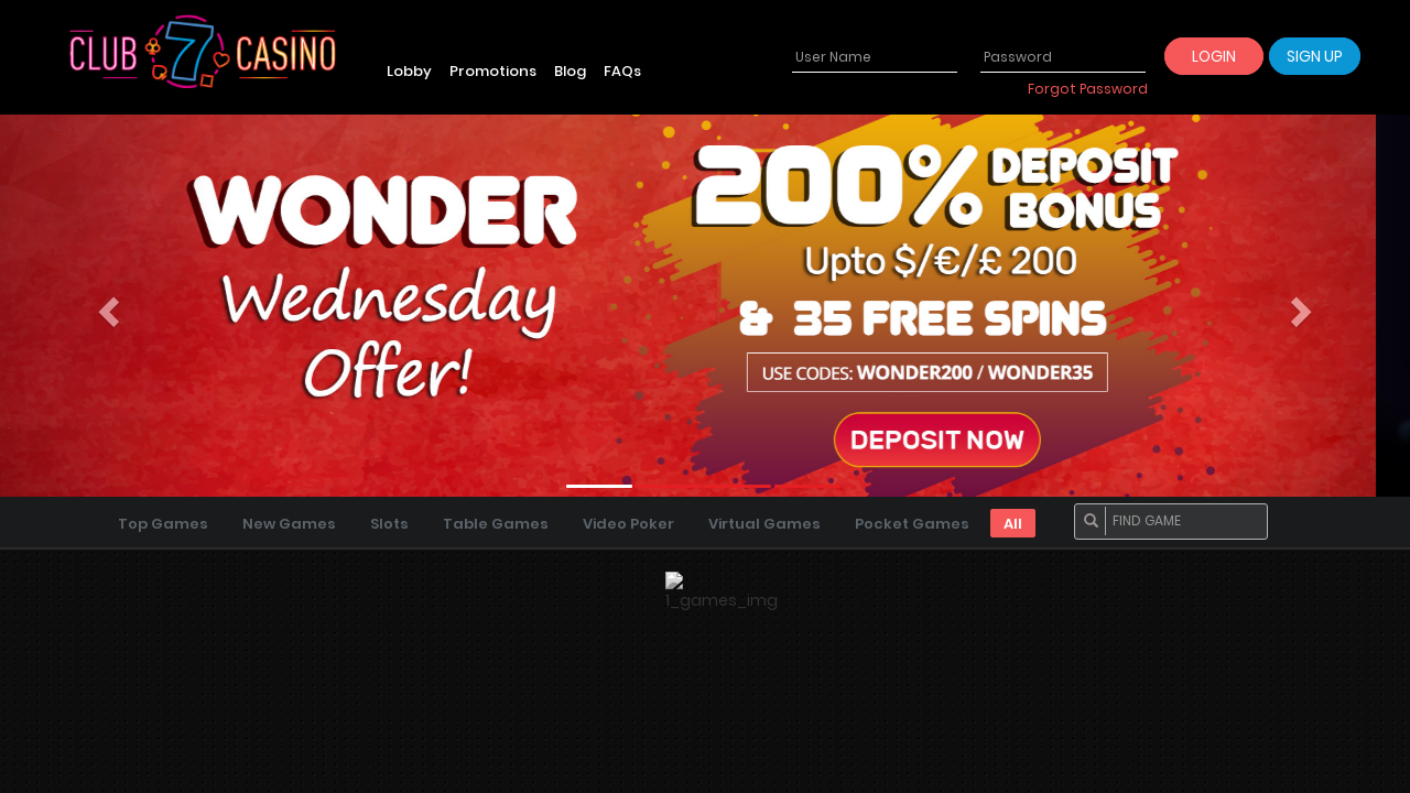 Club 7 Casino review Screenshot Club 7 Casino review Screenshot