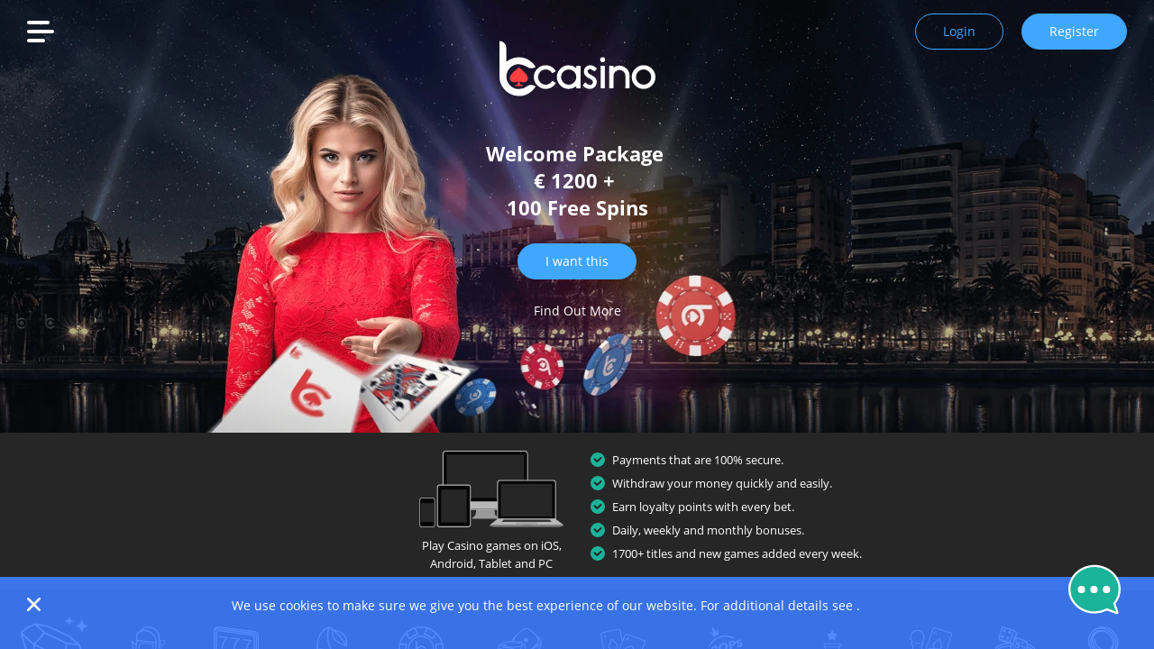 bCasino review Screenshot bCasino review Screenshot
