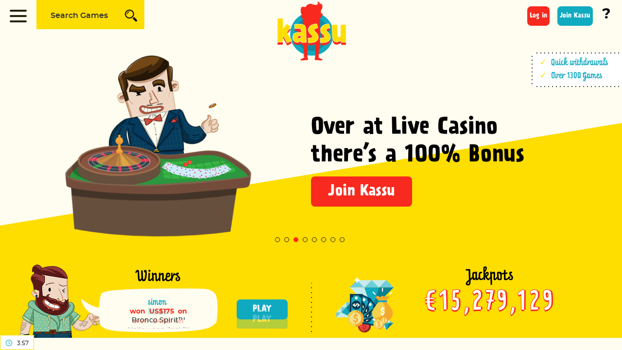 Kassu Casino review Screenshot Kassu Casino review Screenshot