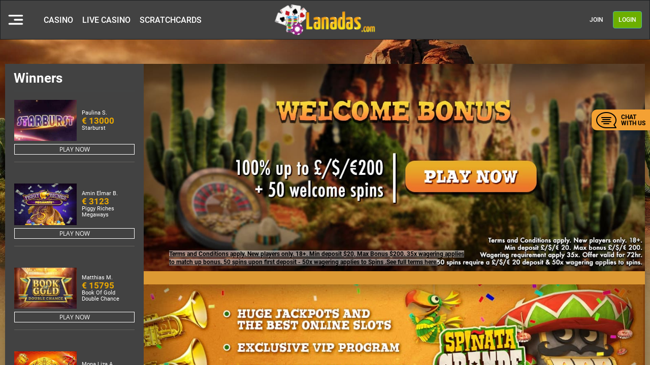 Lanadas Casino review Screenshot Lanadas Casino review Screenshot
