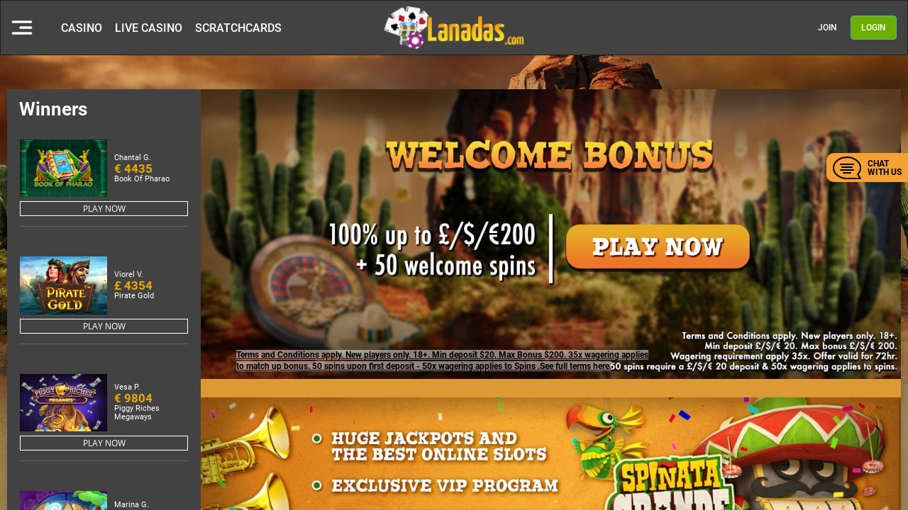 Lanadas Casino review Screenshot Lanadas Casino review Screenshot