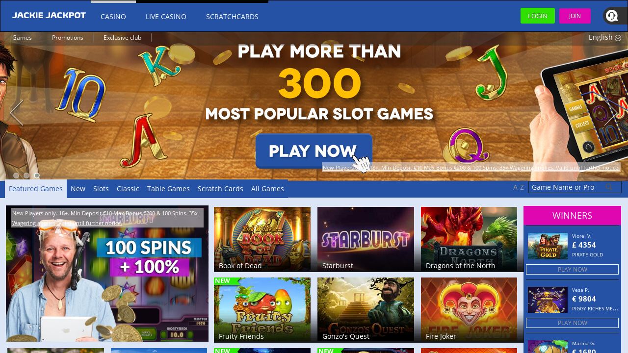 Jackie Jackpot review Screenshot Jackie Jackpot review Screenshot