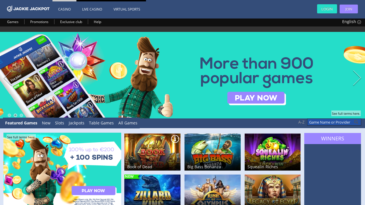 Jackie Jackpot review Screenshot Jackie Jackpot review Screenshot