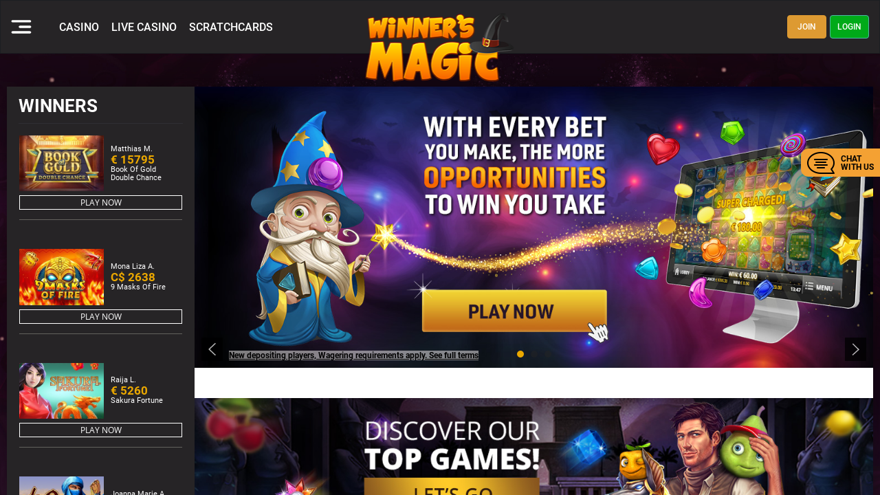 Winners Magic review Screenshot Winners Magic review Screenshot