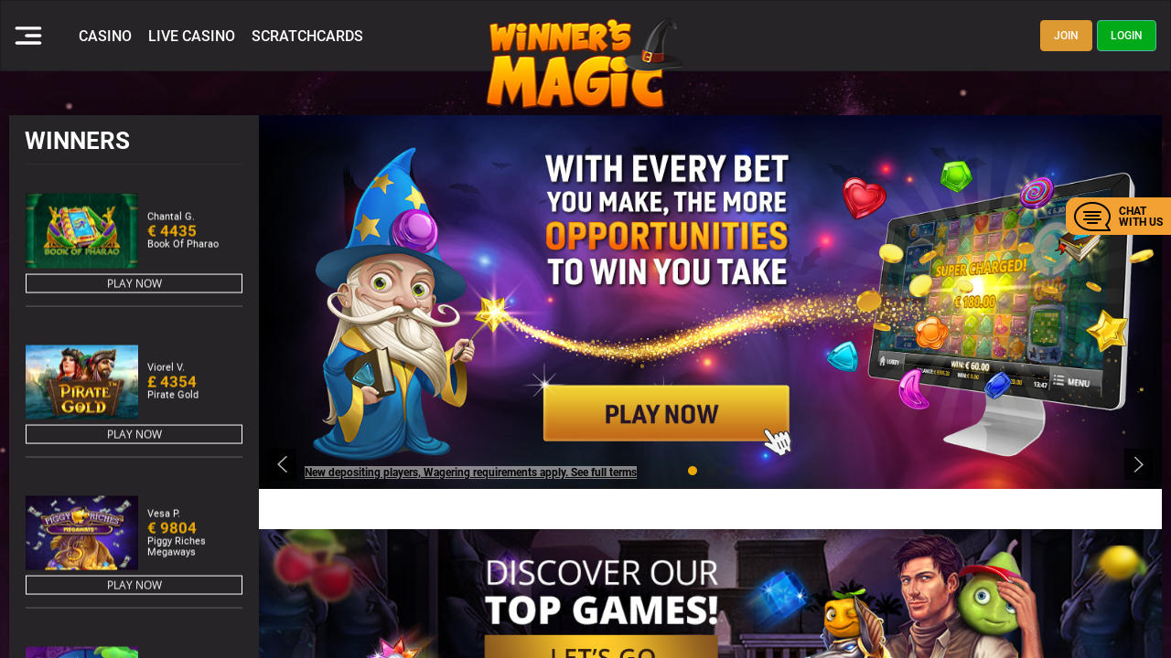 Winners Magic review Screenshot Winners Magic review Screenshot