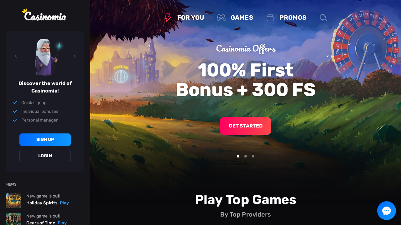 Casinomia review Screenshot Casinomia review Screenshot