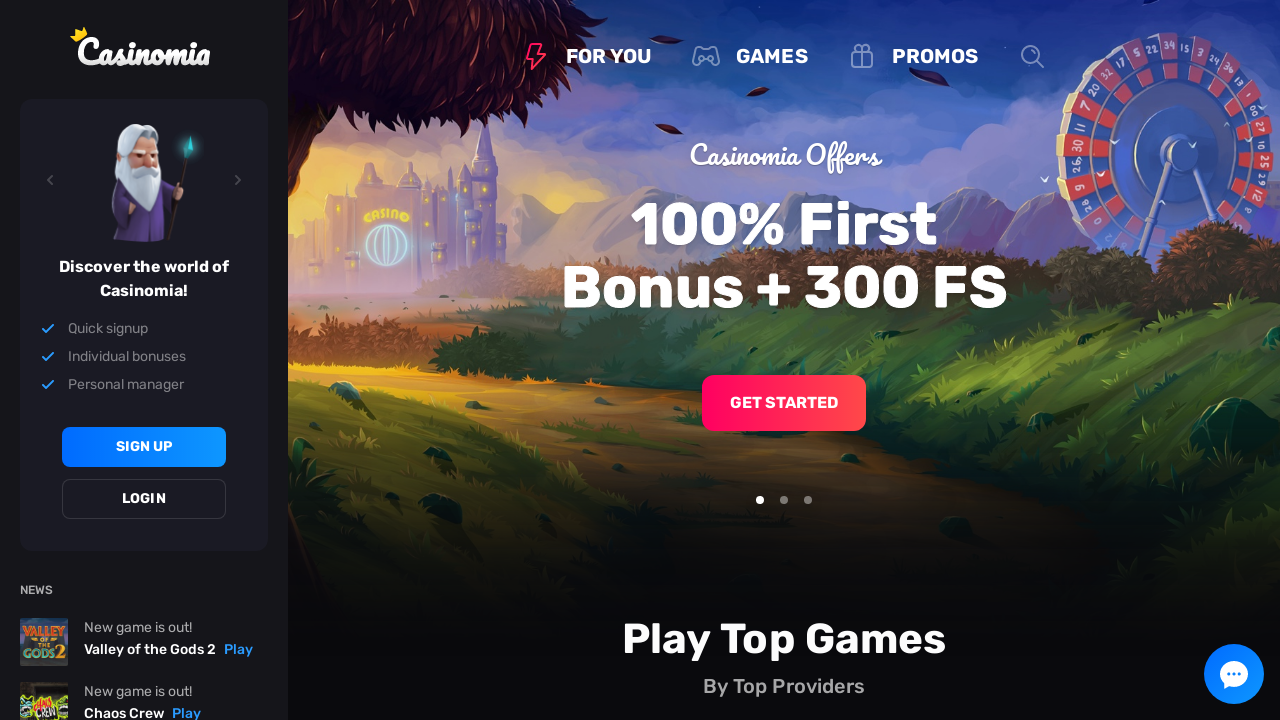 Casinomia review Screenshot Casinomia review Screenshot