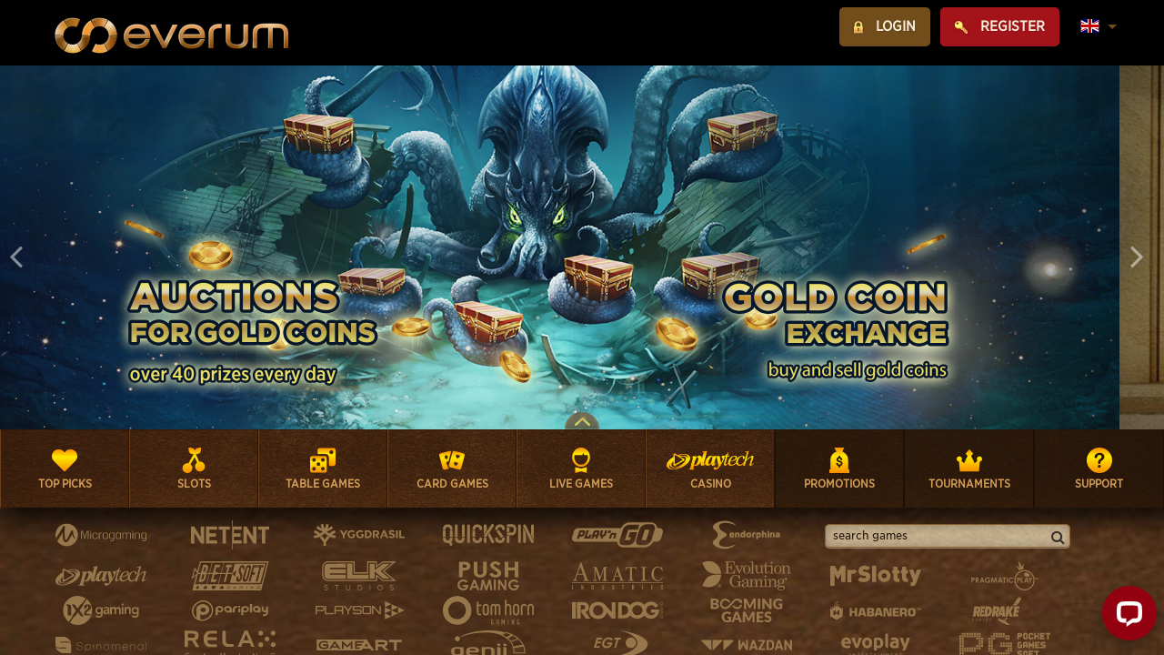 Everum Casino review Screenshot Everum Casino review Screenshot