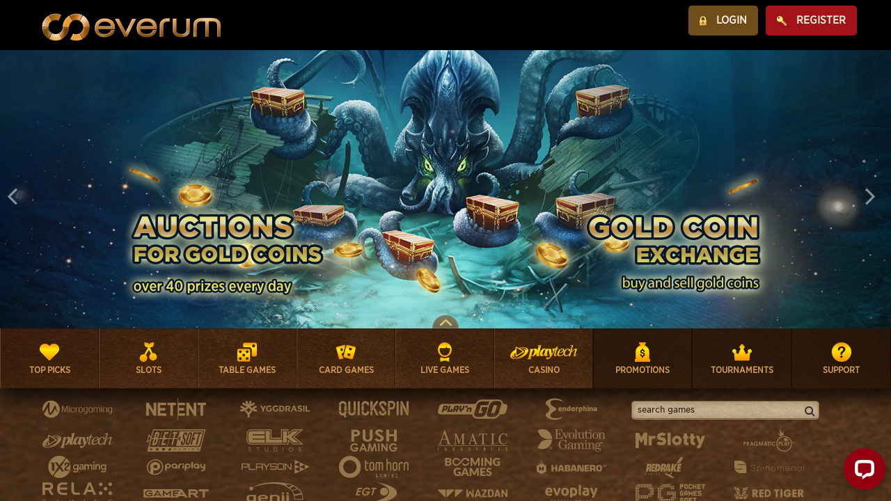 Everum Casino review Screenshot Everum Casino review Screenshot