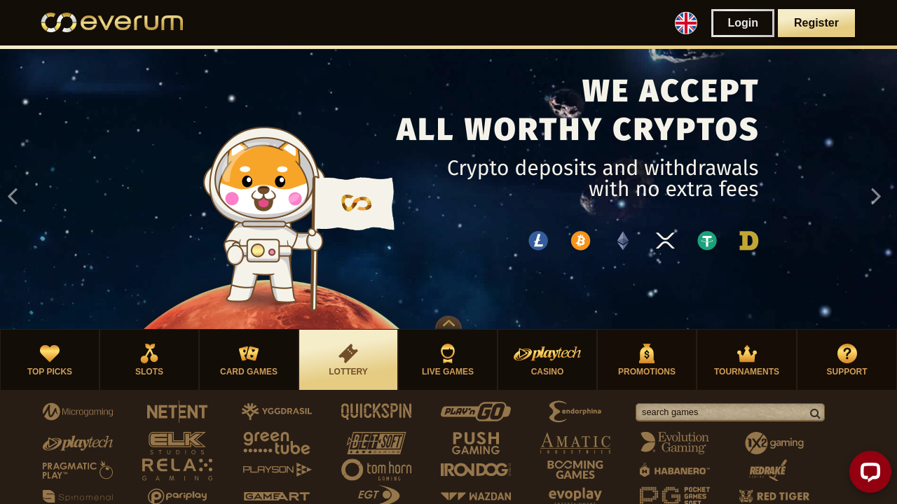 Everum Casino review Screenshot Everum Casino review Screenshot