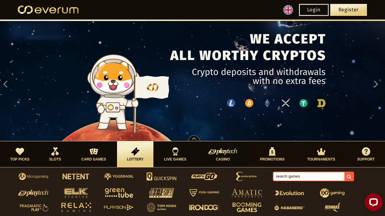 Everum Casino review Screenshot Everum Casino review Screenshot