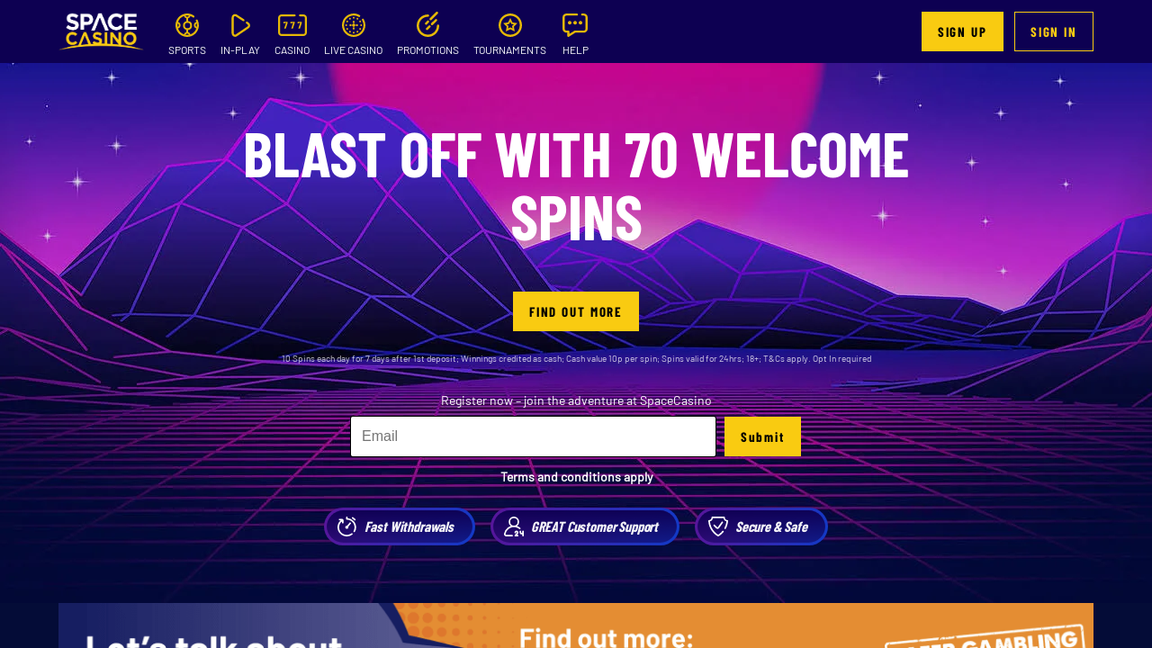 SpaceCasino review Screenshot SpaceCasino review Screenshot