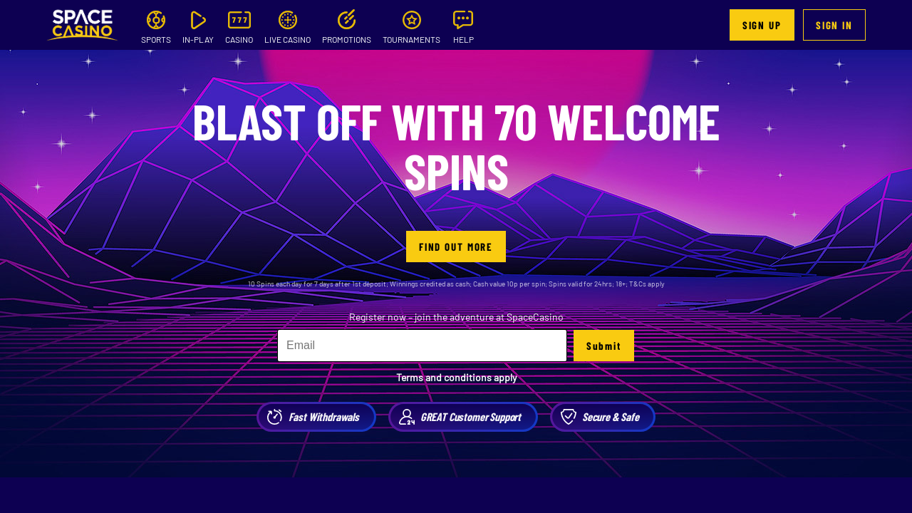 SpaceCasino review Screenshot SpaceCasino review Screenshot