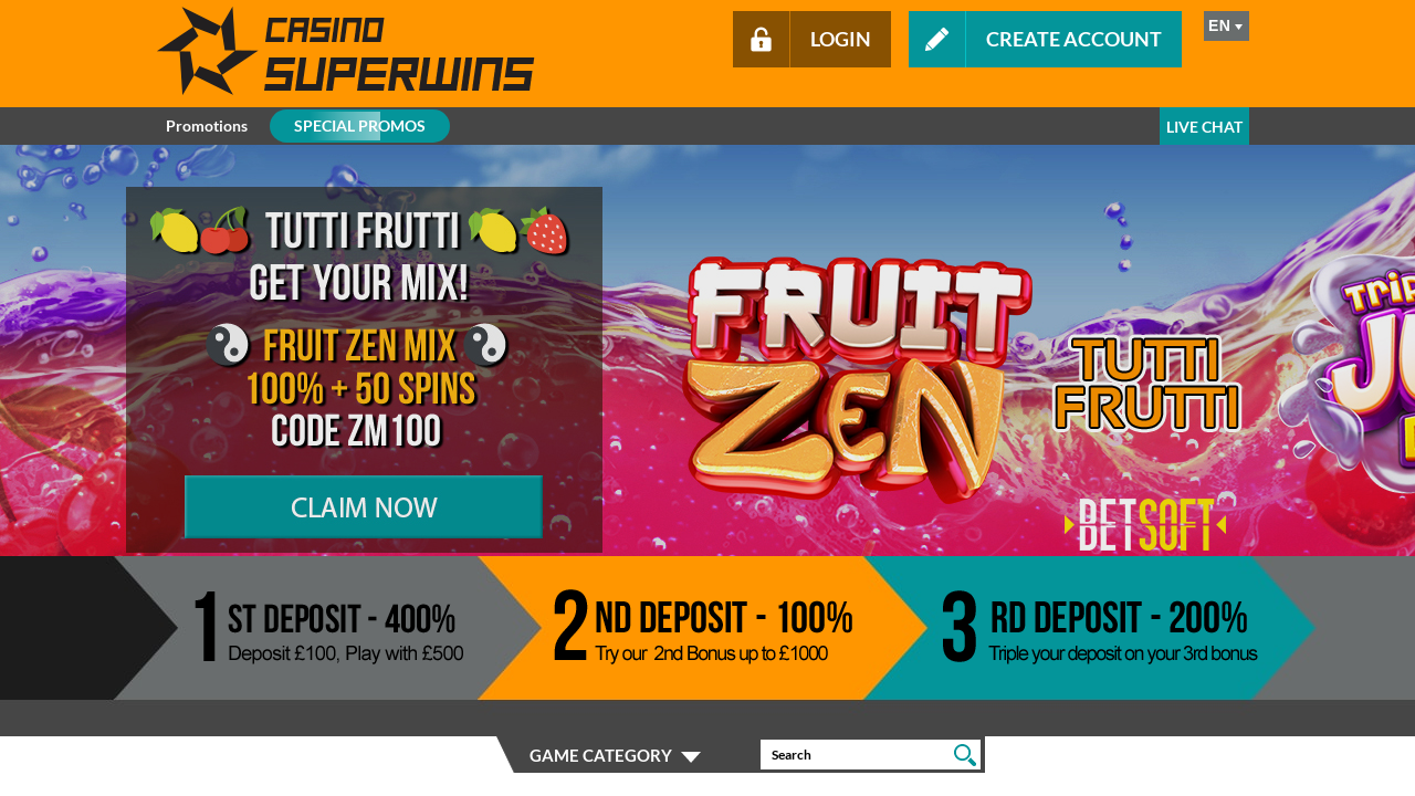 Casino Superwins review Screenshot Casino Superwins review Screenshot