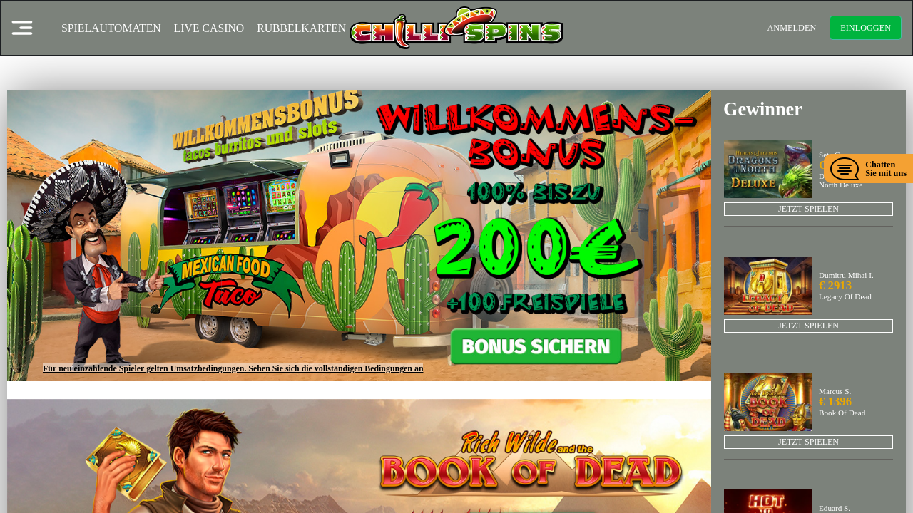 Chilli Spins review Screenshot Chilli Spins review Screenshot