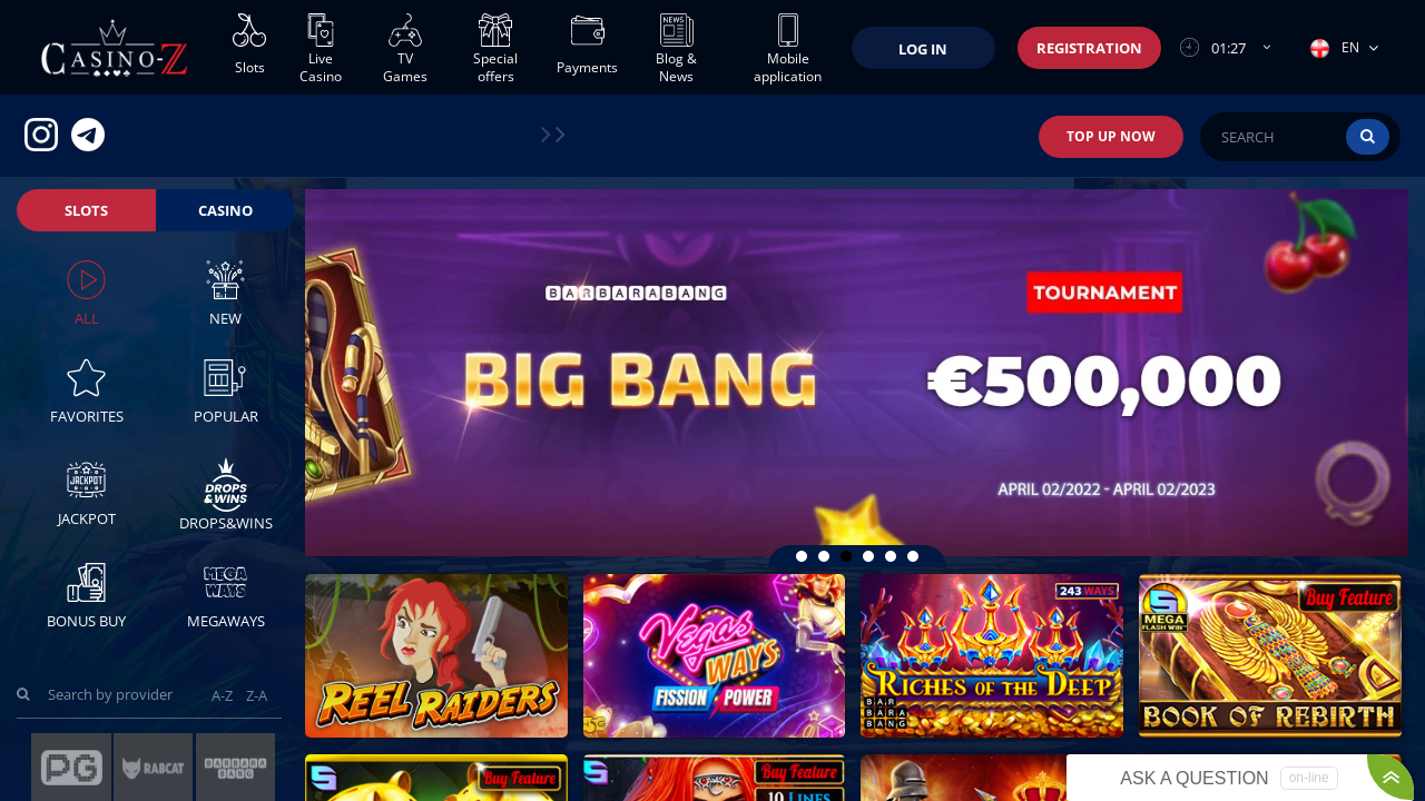 Casino Z review Screenshot Casino Z review Screenshot